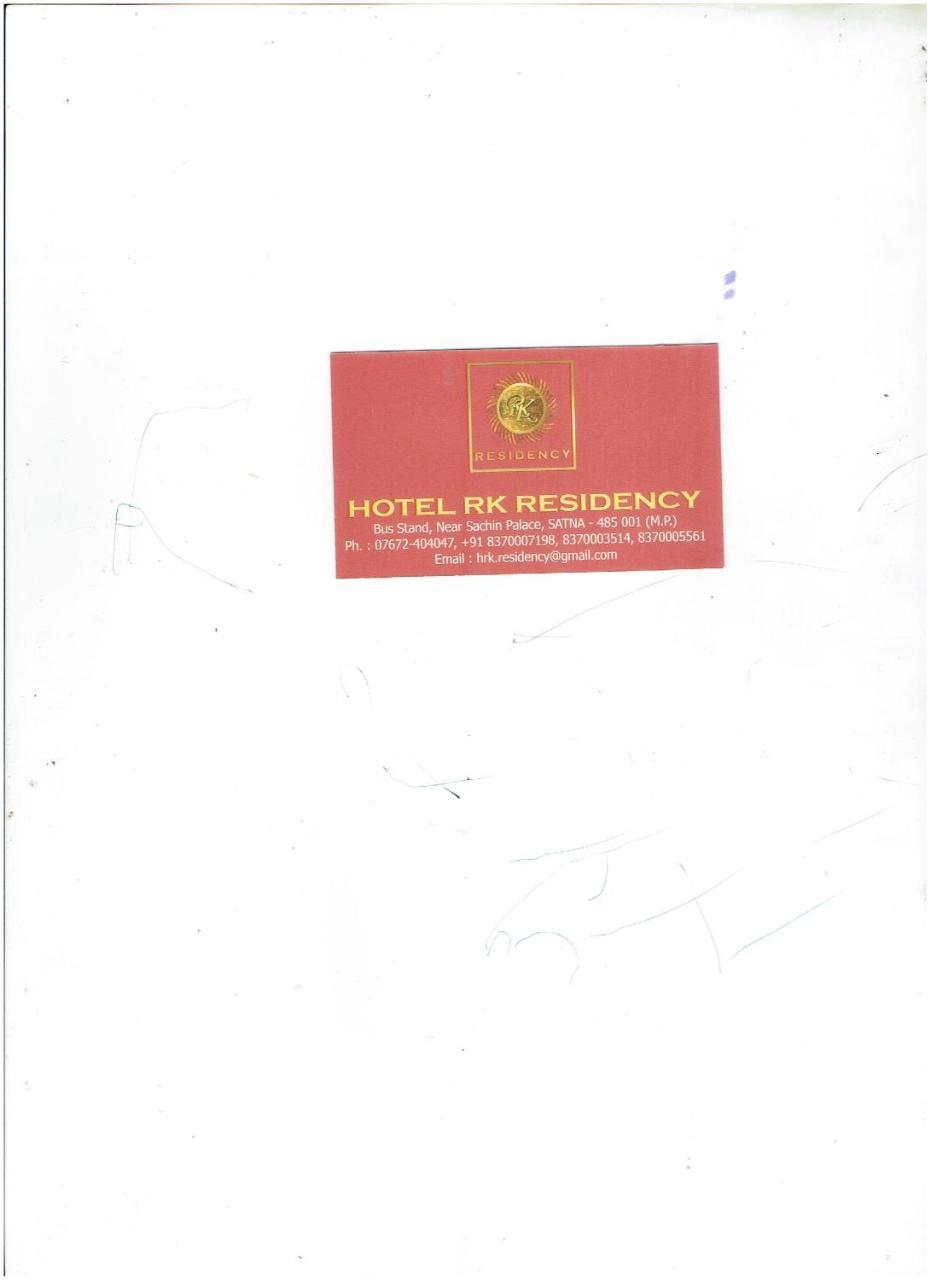 Hotel Rk Residency Satna Exterior photo